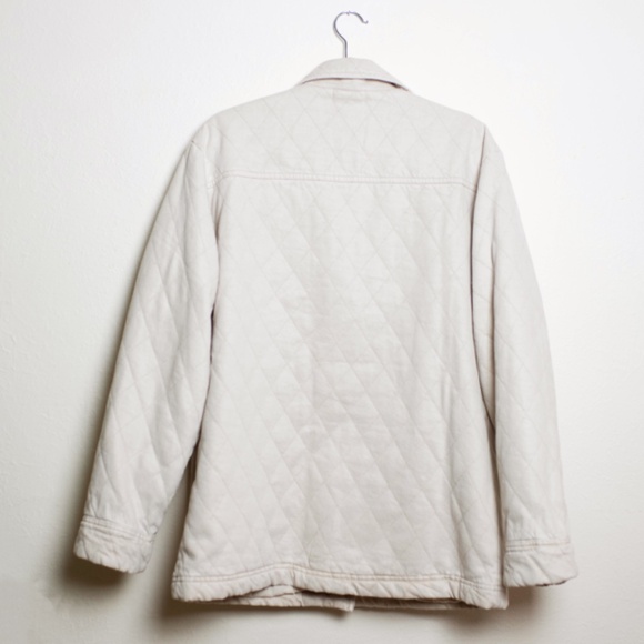 NWT Young Fabulous & Broke Walker Oversized Quilted Shacket in Cream - Picture 8 of 8